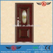 JK-G9010 puertas de hierro forjado / puerta de madera moderna con vidrio